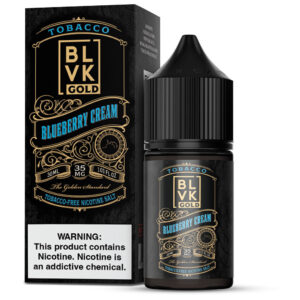 E-liquid BLVK Gold Tobacco Blueberry Cream 30ml 35mg