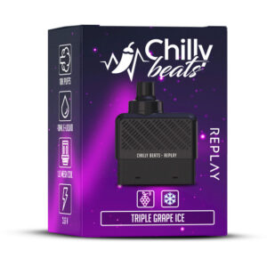 Refill Chilly Beats Replay 10K puffs Triple Grape Ice