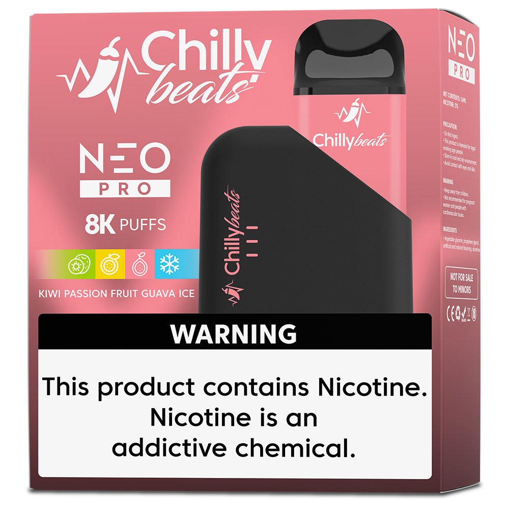 Chilly Beats Neo Pro 8K Puffs Kiwi Passion Fruit Guava Ice - Imagem 2