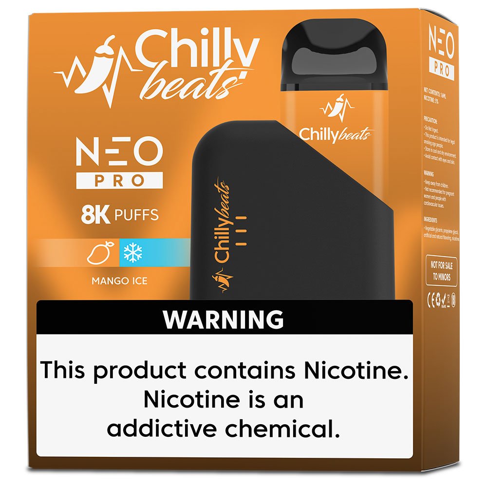 Chilly Beats Neo Pro 8K Puffs Mango Ice - Imagem 2