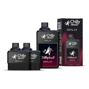 Pod Descartável Chilly Beats Replay 36K puffs Berries Watermelon Ice + Double Apple Ice + Watermelon Cherry Ice
