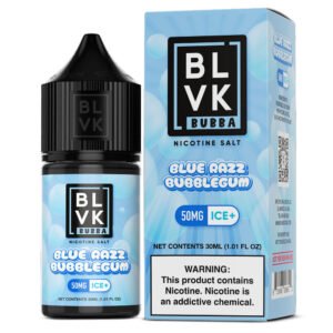 E-liquid BLVK Bubba Blue Razz Bubblegum 30ml 50mg