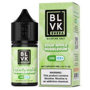 E-liquid BLVK Bubba Sour Apple Bubblegum 30ml 35mg