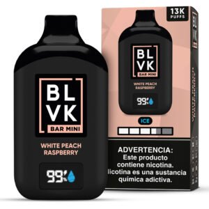 Pod BLVK Bar Mini 13K Puffs White Peach Raspberry