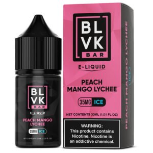 E-liquid BLVK Bar Eliquid Peach Mango Lychee Ice 30ml 35mg