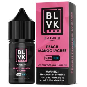 E-liquid BLVK Bar Eliquid Peach Mango Lychee Ice 30ml 50mg