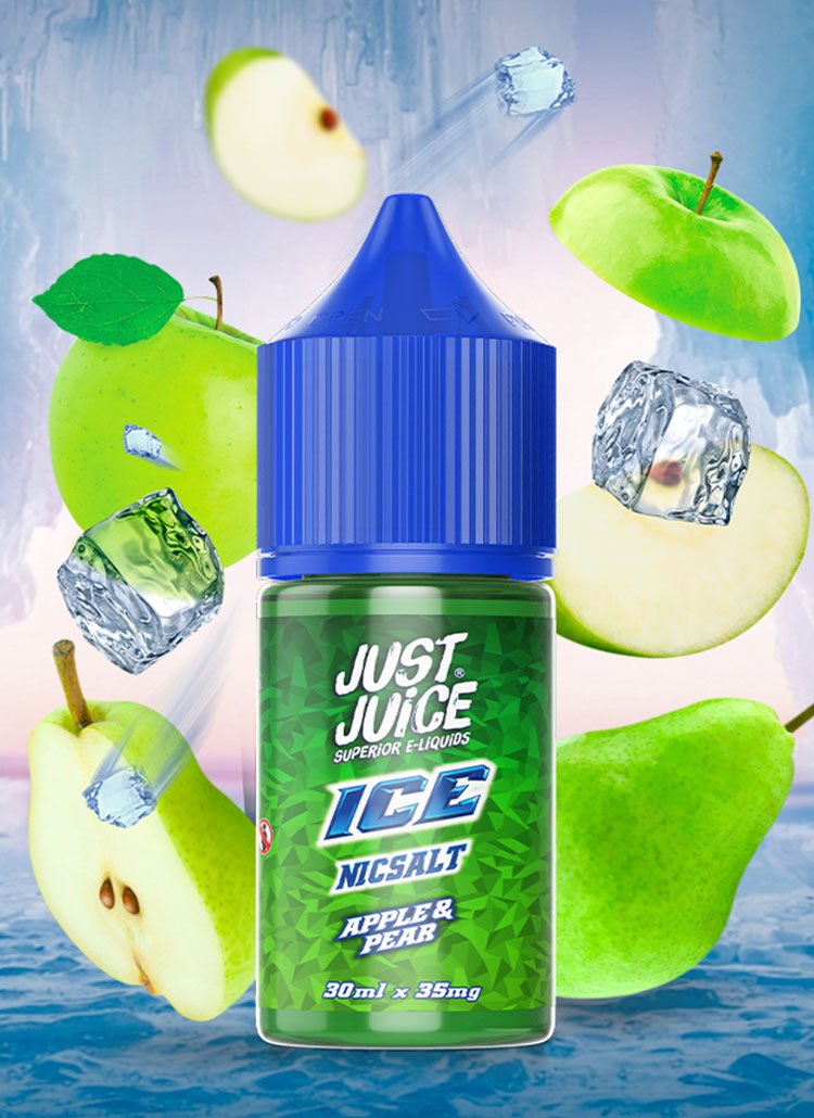 just juice ice banner apple pear
