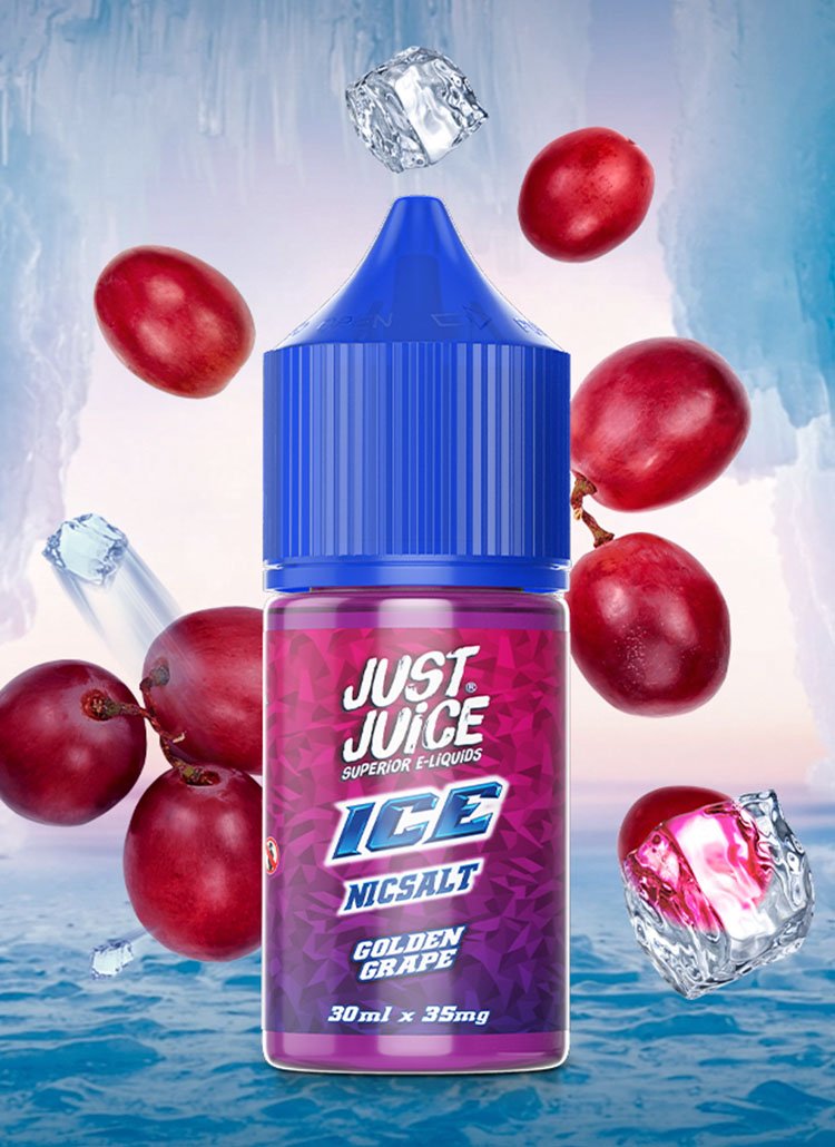 just juice ice banner golden grape