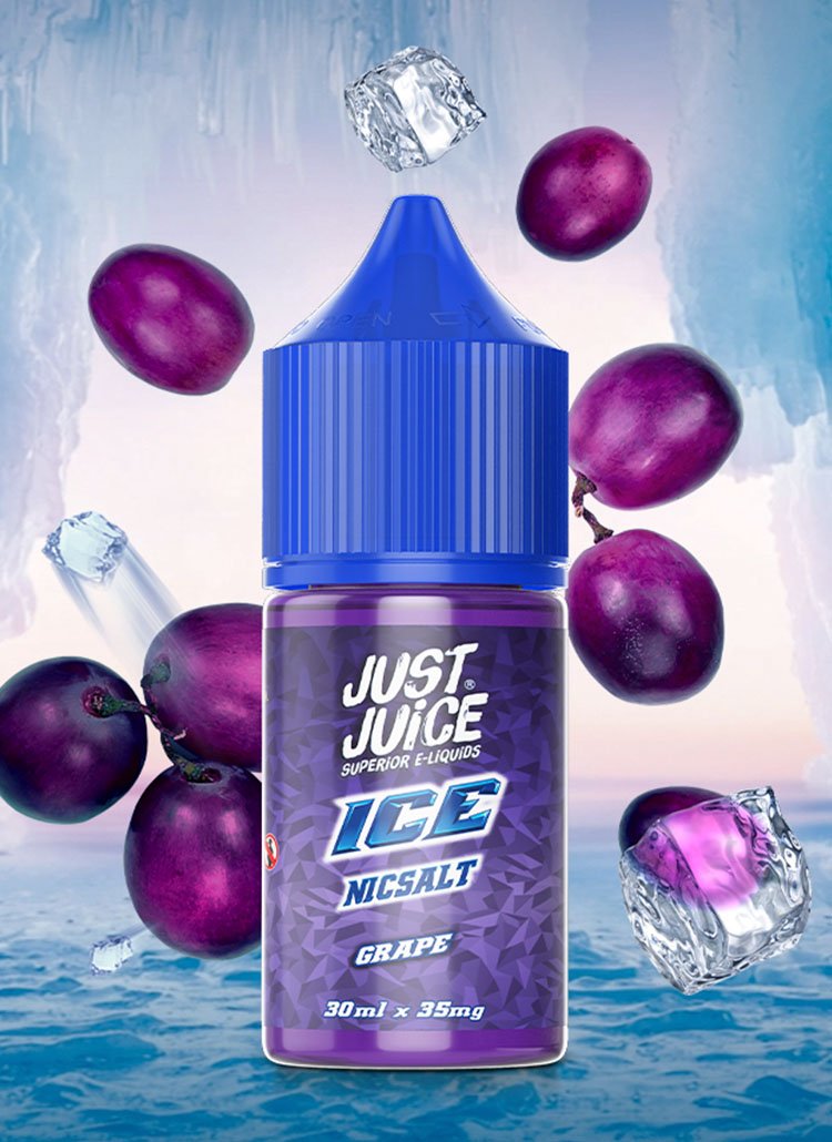 just juice ice banner grape