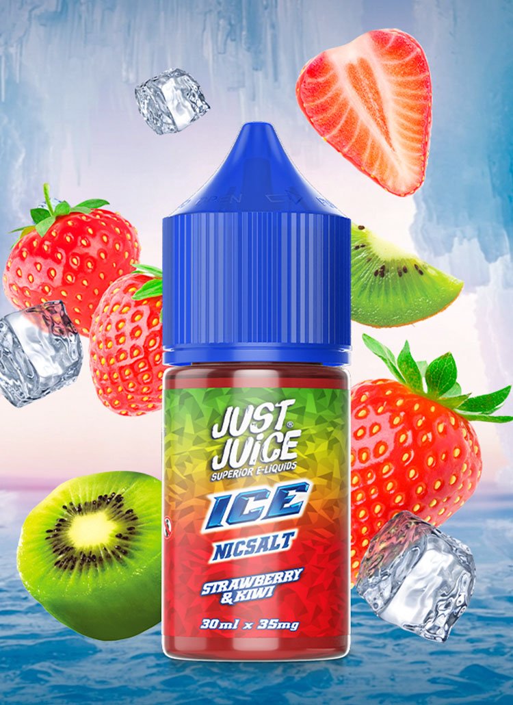 just juice ice banner strawberry kiwi