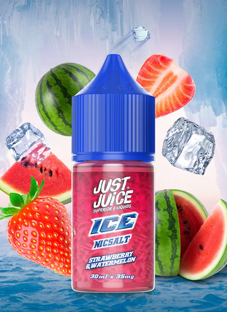 just juice ice banner strawberry watermelon